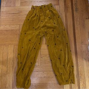 Urban Outfitters Snail Embroidered Corduroy Pants